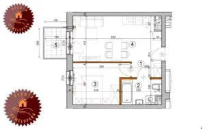 Mieszkanie dwupokojowe 35,00 m², Warszawa, Rembertów, Chełmżyńska, Sprzedaż