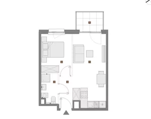 Mieszkanie dwupokojowe 36,00 m², Warszawa, Targówek, Wierna, Sprzedaż