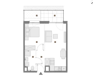 Mieszkanie dwupokojowe 36,00 m², Warszawa, Targówek, Wierna, Sprzedaż