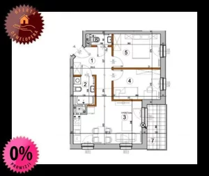 Mieszkanie trzypokojowe 53,42 m², Warszawa, Rembertów, Chełmżyńska, Sprzedaż