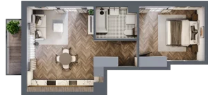 2 pokoje, mieszkanie 42,81 m², piętro 2, oferta nr M86, Przemiarki 16, Kraków, Dębniki, Ruczaj, ul. Przemiarki 16