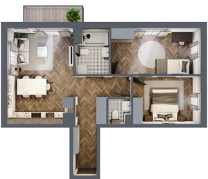 3 pokoje, mieszkanie 59,58 m², piętro 3, oferta nr M88, Przemiarki 16, Kraków, Dębniki, Ruczaj, ul. Przemiarki 16