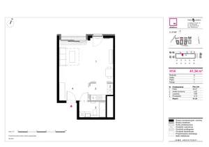 1 pokój, mieszkanie 41,34 m², piętro 3, oferta nr H14, 19. Dzielnica V etap, Warszawa, Wola, Czyste, ul. Kolejowa/Przyokopowa