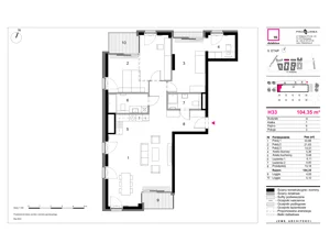 3 pokoje, mieszkanie 104,35 m², piętro 6, oferta nr H33, 19. Dzielnica V etap, Warszawa, Wola, Czyste, ul. Kolejowa/Przyokopowa