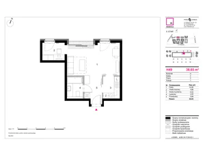 1 pokój, mieszkanie 38,65 m², piętro 3, oferta nr H49, 19. Dzielnica V etap, Warszawa, Wola, Czyste, ul. Kolejowa/Przyokopowa