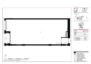 Lokal użytkowy 88,31 m², oferta nr I-U12, 19. Dzielnica - lokale użytkowe, Warszawa, Wola, Czyste, ul. Kolejowa 43a lok. U1