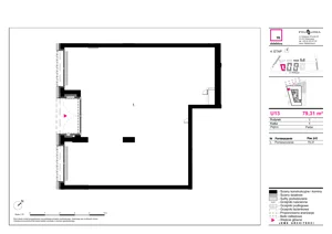 Lokal użytkowy 79,31 m², oferta nr I-U13, 19. Dzielnica - lokale użytkowe, Warszawa, Wola, Czyste, ul. Kolejowa 43a lok. U1