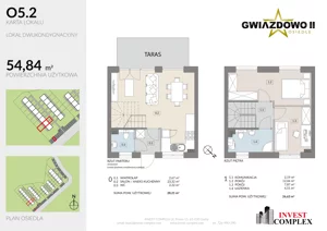 3 pokoje, mieszkanie 54,95 m², parter, oferta nr O5.2, Osiedle Gwiazdowo II, Kostrzyn, Gwiazdowo, ul. Półwiejska
