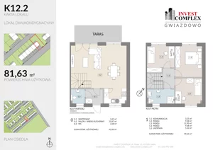 4 pokoje, mieszkanie 81,63 m², parter, oferta nr K12/2, Osiedle Gwiazdowo, Kostrzyn, Gwiazdowo, ul. Półwiejska