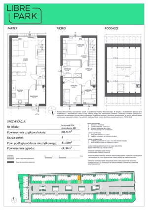 Dom 80,71 m², oferta nr B14/M1, Libre Park - etap II, Kosakowo, ul. Pistacjowa 5