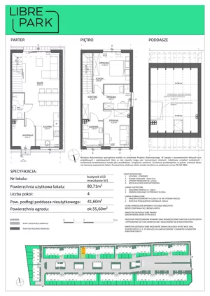 Dom 80,71 m², oferta nr A13/M1, Libre Park - etap II, Kosakowo, ul. Pistacjowa 5