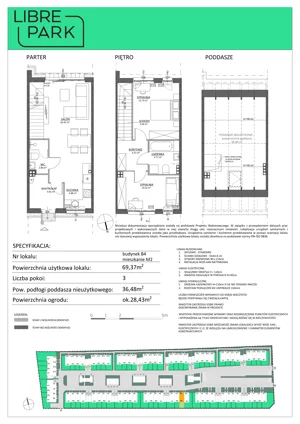 Dom 69,37 m², oferta nr B4/M2, Libre Park - etap II, Kosakowo, ul. Pistacjowa 5