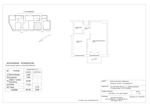 2 pokoje, mieszkanie 41,13 m², parter, oferta nr 20, Szczęśliwicka 41, Warszawa, Ochota, Szczęśliwice, ul. Szczęśliwicka 41