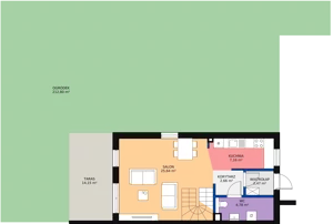 Dom 86,99 m², oferta nr 14, Falenty Home II etap, Falenty Duże, ul. Falencka