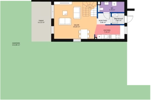 Dom 86,99 m², oferta nr 16A, Falenty Home II etap, Falenty Duże, ul. Falencka