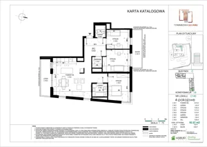 4 pokoje, apartament 92,39 m², piętro 8, oferta nr C.140, Towarowa Square, Warszawa, Wola, Czyste, ul. Towarowa