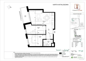 3 pokoje, apartament 50,04 m², piętro 4, oferta nr D.060, Towarowa Square, Warszawa, Wola, Czyste, ul. Towarowa