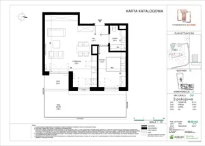 2 pokoje, apartament 44,07 m², parter, oferta nr E.002, Towarowa Square, Warszawa, Wola, Czyste, ul. Towarowa