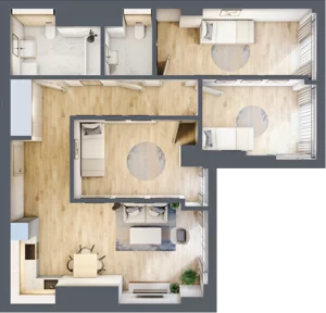 4 pokoje, apartament 77,91 m², piętro 13, oferta nr W69, Olszynki Park, Rzeszów, Śródmieście, ul. Szopena