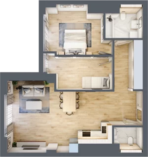 3 pokoje, mieszkanie 71,38 m², piętro 22, oferta nr W133, Olszynki Park, Rzeszów, Śródmieście, ul. Szopena