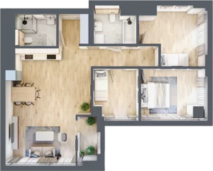 4 pokoje, apartament 86,82 m², piętro 23, oferta nr W137, Olszynki Park, Rzeszów, Śródmieście, ul. Szopena