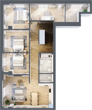 5 pokoi, apartament 116,69 m², piętro 32, oferta nr W181, Olszynki Park, Rzeszów, Śródmieście, ul. Szopena