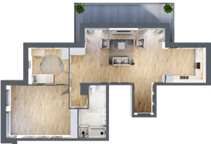 4 pokoje, mieszkanie 102,19 m², piętro 5, oferta nr 5_55, Rezydencja Góra Kalwaria Budynek C, Góra Kalwaria, Moczydłów, ul. Długa