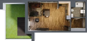 1 pokój, mieszkanie 38,76 m², parter, oferta nr 0/9, Rezydencja Góra Kalwaria Budynek D, Góra Kalwaria, Moczydłów, ul. Długa