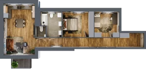 3 pokoje, mieszkanie 76,12 m², piętro 1, oferta nr 1/20, Rezydencja Góra Kalwaria Budynek D, Góra Kalwaria, Moczydłów, ul. Długa