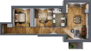 3 pokoje, mieszkanie 69,17 m², piętro 1, oferta nr 1/11, Rezydencja Góra Kalwaria Budynek D, Góra Kalwaria, Moczydłów, ul. Długa