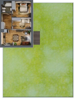 3 pokoje, mieszkanie 57,10 m², parter, oferta nr 0/4, Rezydencja Góra Kalwaria Budynek D, Góra Kalwaria, Moczydłów, ul. Długa