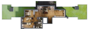 4 pokoje, mieszkanie 107,18 m², piętro 5, oferta nr 5/58, Rezydencja Góra Kalwaria Budynek D, Góra Kalwaria, Moczydłów, ul. Długa
