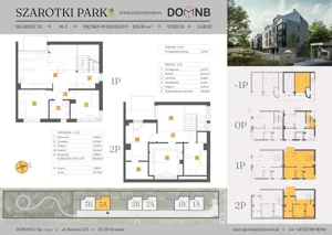 5 pokoi, mieszkanie 101,00 m², piętro 1, oferta nr 3A-M2, Szarotki Park, Kraków, Prądnik Biały, Bronowice Wielkie, ul. Szarotki 27