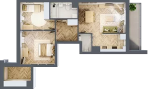 3 pokoje, mieszkanie 65,16 m², piętro 5, oferta nr M125, Nałęczowska - etap II, Lublin, Szerokie, ul. Nałęczowska 67