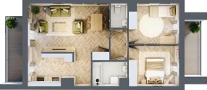 3 pokoje, mieszkanie 62,10 m², piętro 6, oferta nr M167, Nałęczowska - etap II, Lublin, Szerokie, ul. Nałęczowska 67
