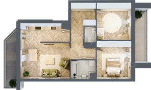 3 pokoje, mieszkanie 69,12 m², piętro 4, oferta nr M140, Nałęczowska - etap II, Lublin, Szerokie, ul. Nałęczowska 67