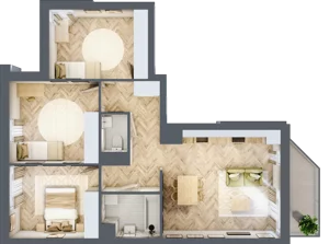 4 pokoje, mieszkanie 72,64 m², piętro 3, oferta nr M139, Nałęczowska - etap II, Lublin, Szerokie, ul. Nałęczowska 67