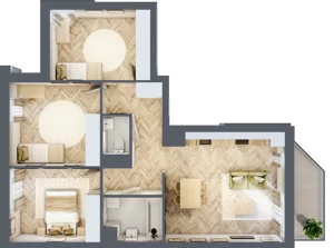 4 pokoje, mieszkanie 72,64 m², piętro 4, oferta nr M141, Nałęczowska - etap II, Lublin, Szerokie, ul. Nałęczowska 67