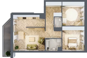 3 pokoje, mieszkanie 69,12 m², piętro 2, oferta nr M136, Nałęczowska - etap II, Lublin, Szerokie, ul. Nałęczowska 67