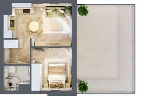 2 pokoje, mieszkanie 30,61 m², piętro 1, oferta nr M114, Nałęczowska - etap II, Lublin, Szerokie, ul. Nałęczowska 67