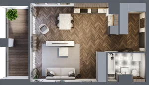 1 pokój, apartament 44,28 m², piętro 4, oferta nr 34, Kopalniana 1, Katowice, Bogucice, ul. Kopalniana 1