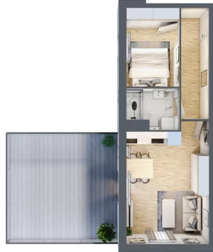 2 pokoje, mieszkanie 37,22 m², piętro 1, oferta nr 3, Osiedle Lotnictwa Polskiego 12, Poznań, Ogrody, Ogrody, ul. Lotnictwa Polskiego 12