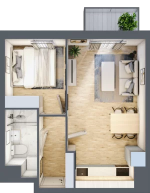 2 pokoje, mieszkanie 33,05 m², piętro 3, oferta nr 29, Osiedle Lotnictwa Polskiego 12, Poznań, Ogrody, Ogrody, ul. Lotnictwa Polskiego 12