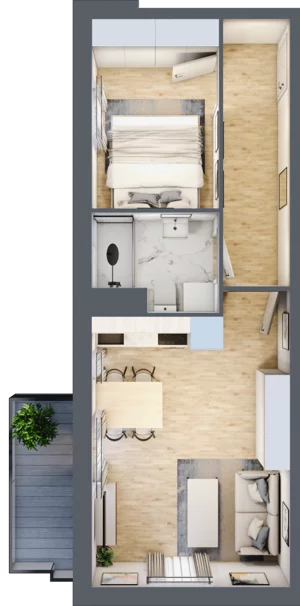 2 pokoje, mieszkanie 37,27 m², piętro 3, oferta nr 23, Osiedle Lotnictwa Polskiego 12, Poznań, Ogrody, Ogrody, ul. Lotnictwa Polskiego 12