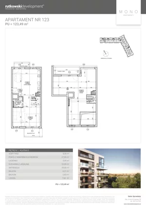 1 pokój, apartament 123,49 m², piętro 4, oferta nr M123, Mono Apartamenty - Etap 2, Ełk, ul. Targowa 4