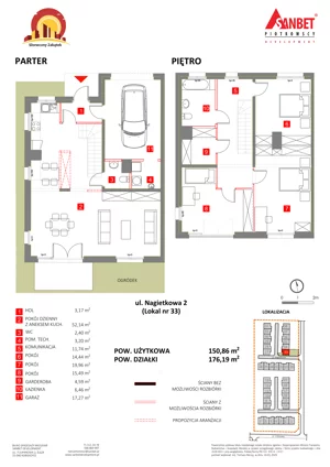 Dom 150,86 m², oferta nr 33, Słoneczny Zakątek – Szeregi, Kąty Wrocławskie, ul. Anyżowa, Nagietkowa 