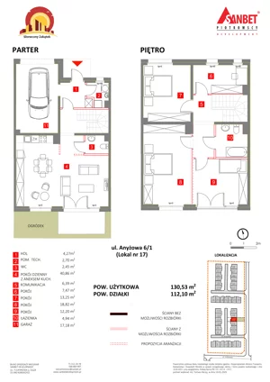 Dom 130,53 m², oferta nr 17, Słoneczny Zakątek – Szeregi, Kąty Wrocławskie, ul. Anyżowa, Nagietkowa 