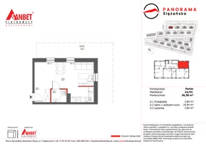1 pokój, mieszkanie 30,38 m², piętro 1, oferta nr PS_4/05, Panorama Ślężańska, Sobótka, ul. Panoramy Ślężańskiej