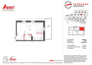 1 pokój, mieszkanie 30,38 m², piętro 1, oferta nr PS_6/05, Panorama Ślężańska, Sobótka, ul. Panoramy Ślężańskiej