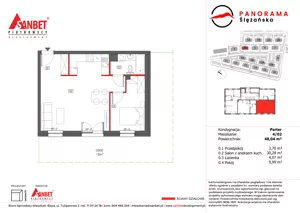 2 pokoje, mieszkanie 48,04 m², piętro 1, oferta nr PS_6/06, Panorama Ślężańska, Sobótka, ul. Panoramy Ślężańskiej